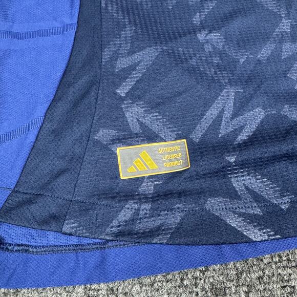 Mens M - Manchester United 24/25 Long Sleeve Away Authentic Jersey Blue Slim - Picture 3 of 9